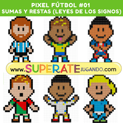 Pixel Futbol 01 - Sumas y Restas SIGNOS
